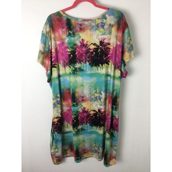 Reel Legends Keep it Cool Performance Dress Short Sleeve 3XL palms - Picture 2 of 3